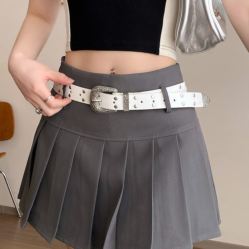 Arden Retro Silver Buckle Belt