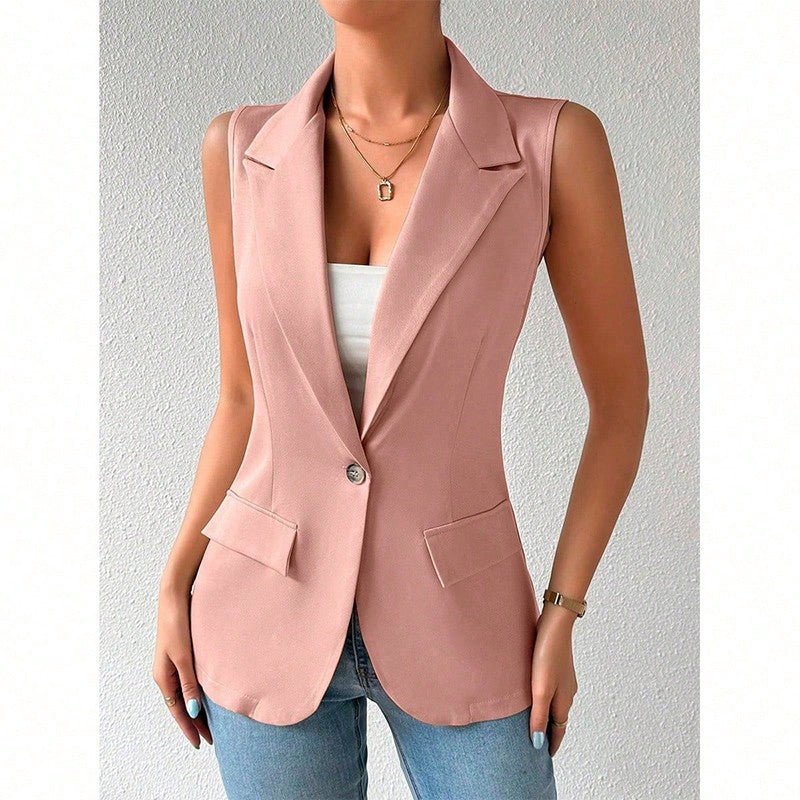 Aurea Sleeveless Blazer Vest