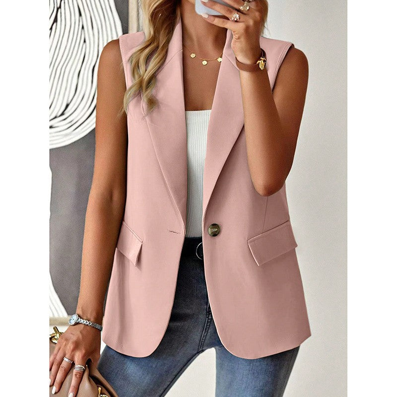Aurea Sleeveless Blazer Vest