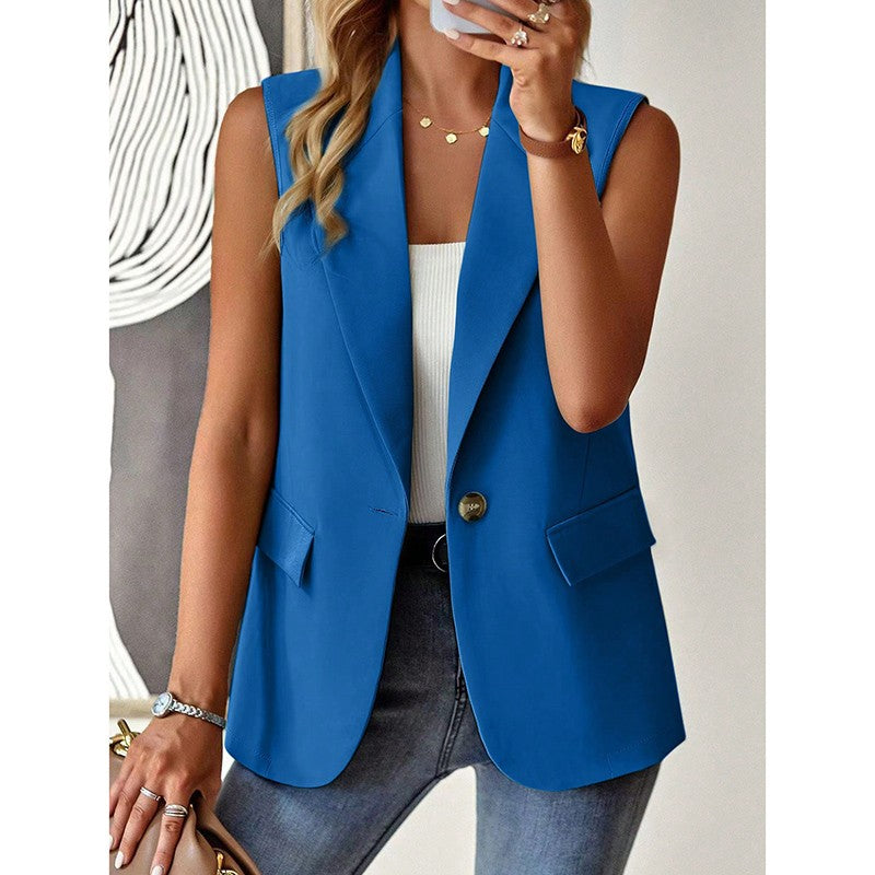 Aurea Sleeveless Blazer Vest