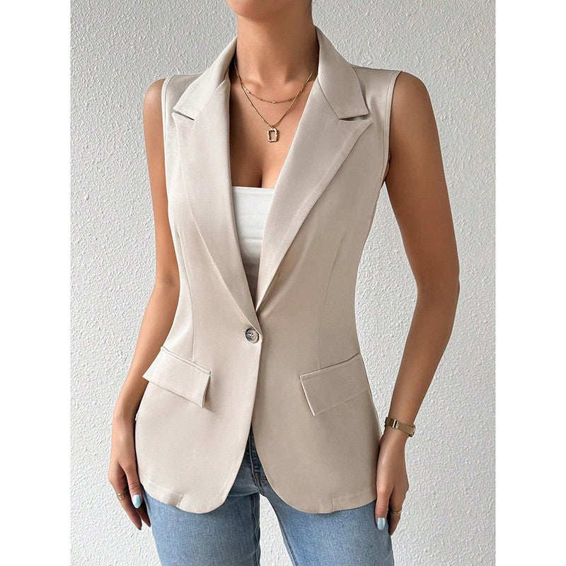 Aurea Sleeveless Blazer Vest