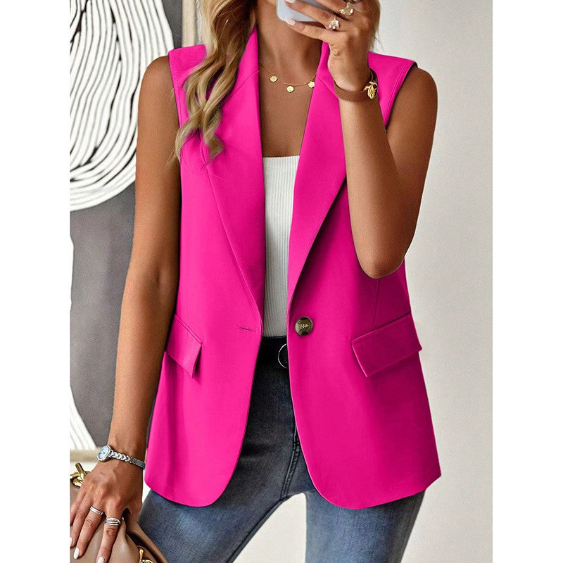 Aurea Sleeveless Blazer Vest