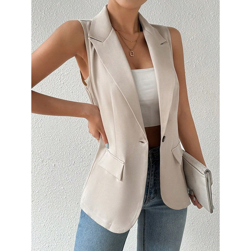 Aurea Sleeveless Blazer Vest