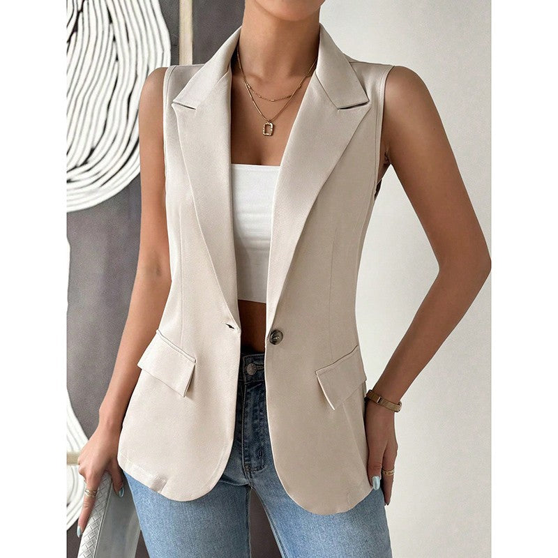 Aurea Sleeveless Blazer Vest