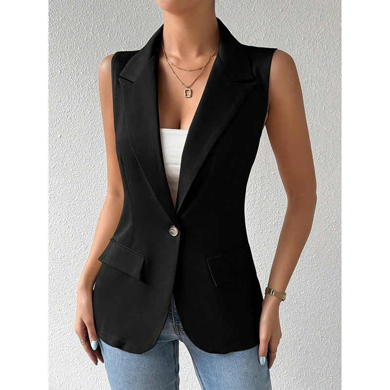 Aurea Sleeveless Blazer Vest