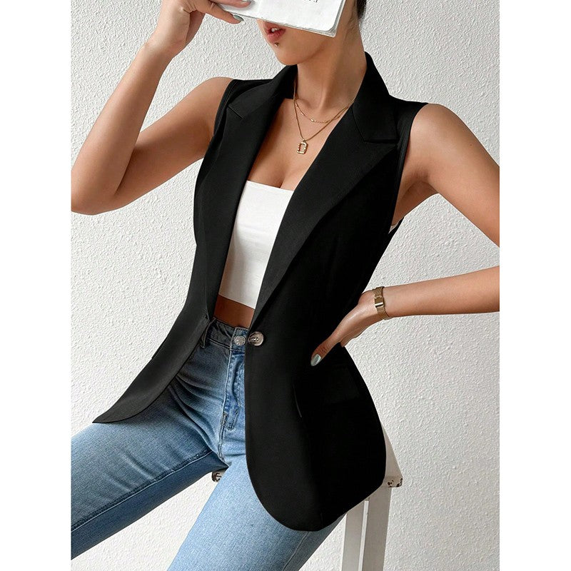 Aurea Sleeveless Blazer Vest