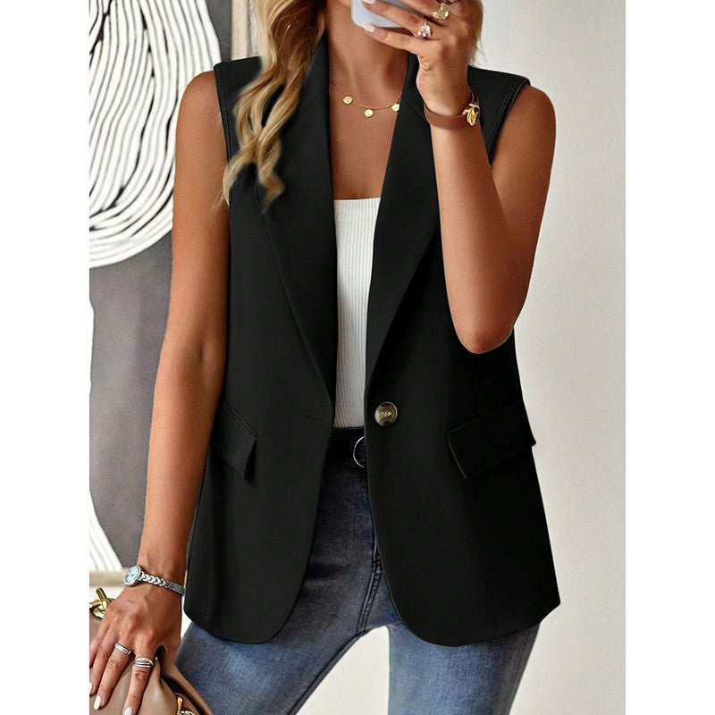 Aurea Sleeveless Blazer Vest