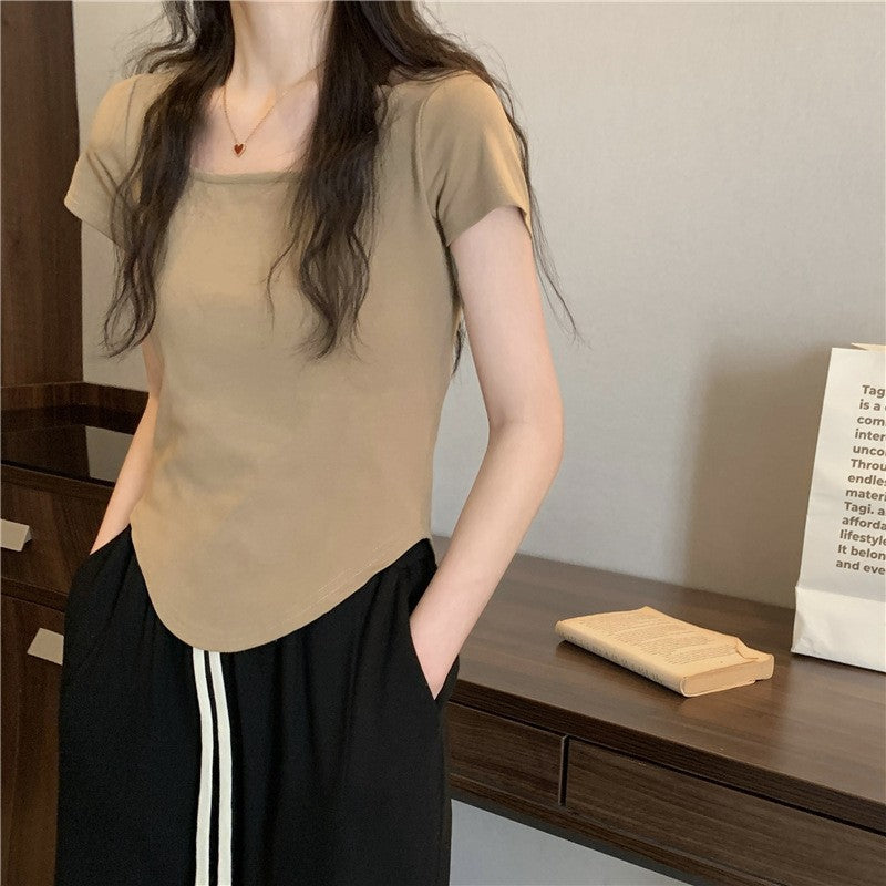 Avena Irregular Hem Tee