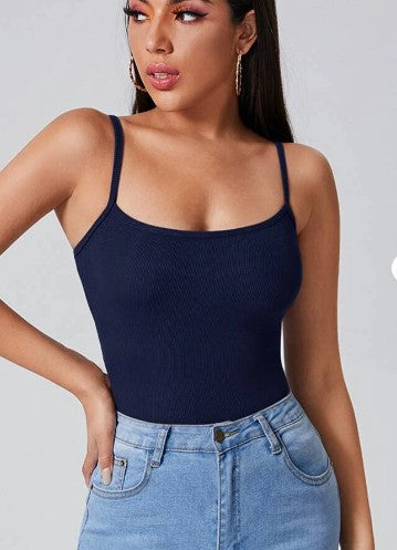 Elyra Ribbed Halter Crop Top
