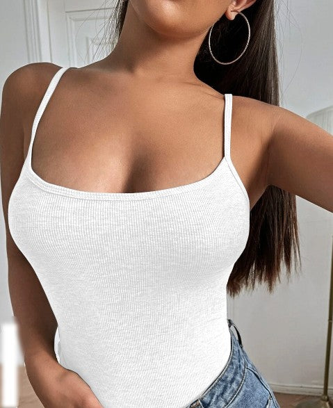 Elyra Ribbed Halter Crop Top