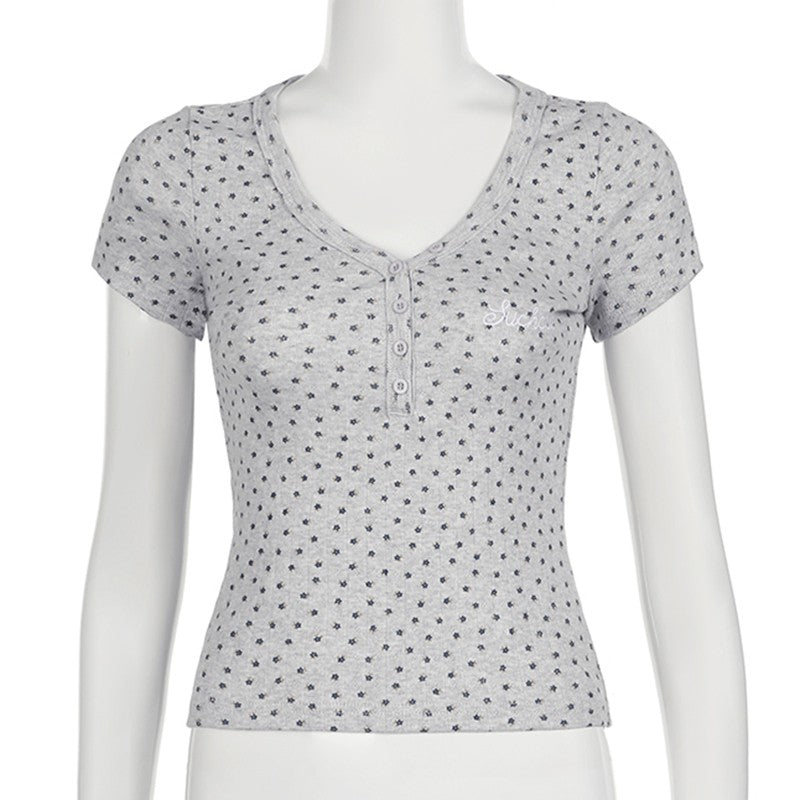 Evelyn Embroidered Stripe Tee