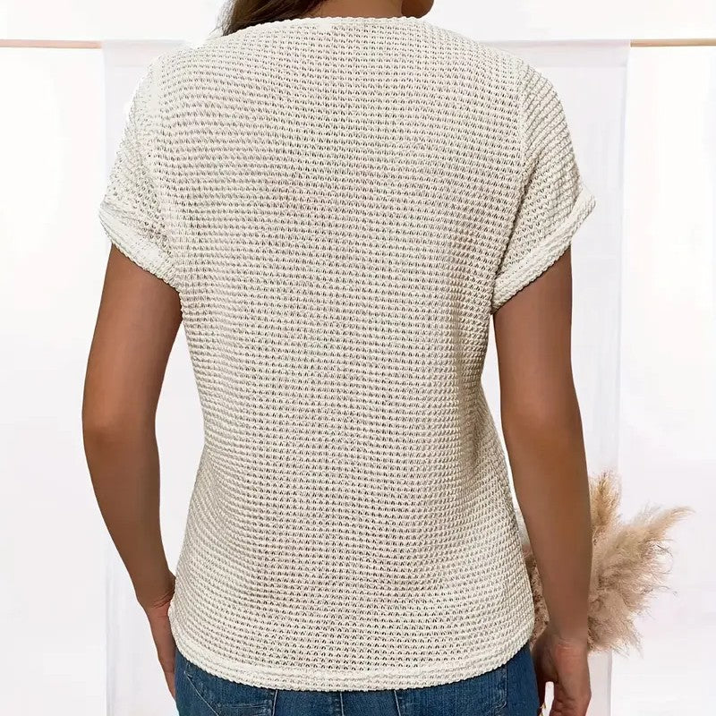 Marise Lace Splice Casual Tee