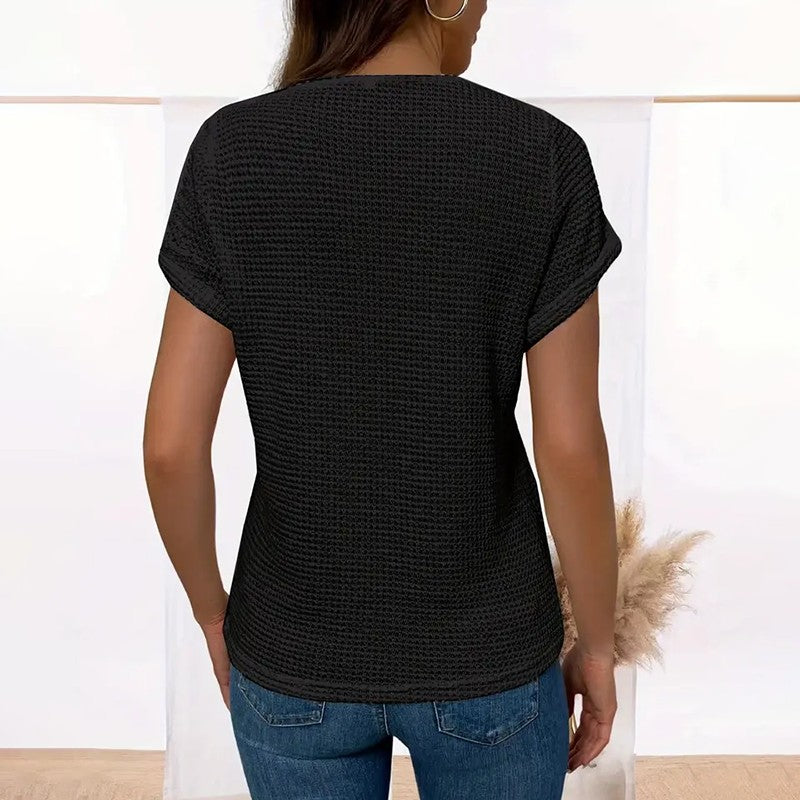 Marise Lace Splice Casual Tee