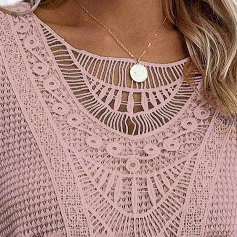 Marise Lace Splice Casual Tee