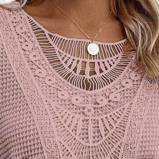 Marise Lace Splice Casual Tee